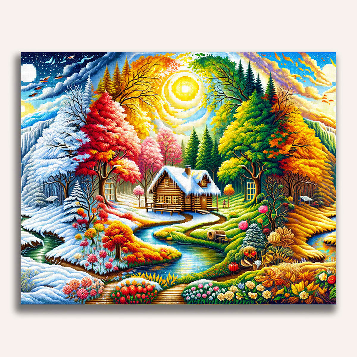 Four seasons - Paint by Numbers – DIY Paint by Numbers