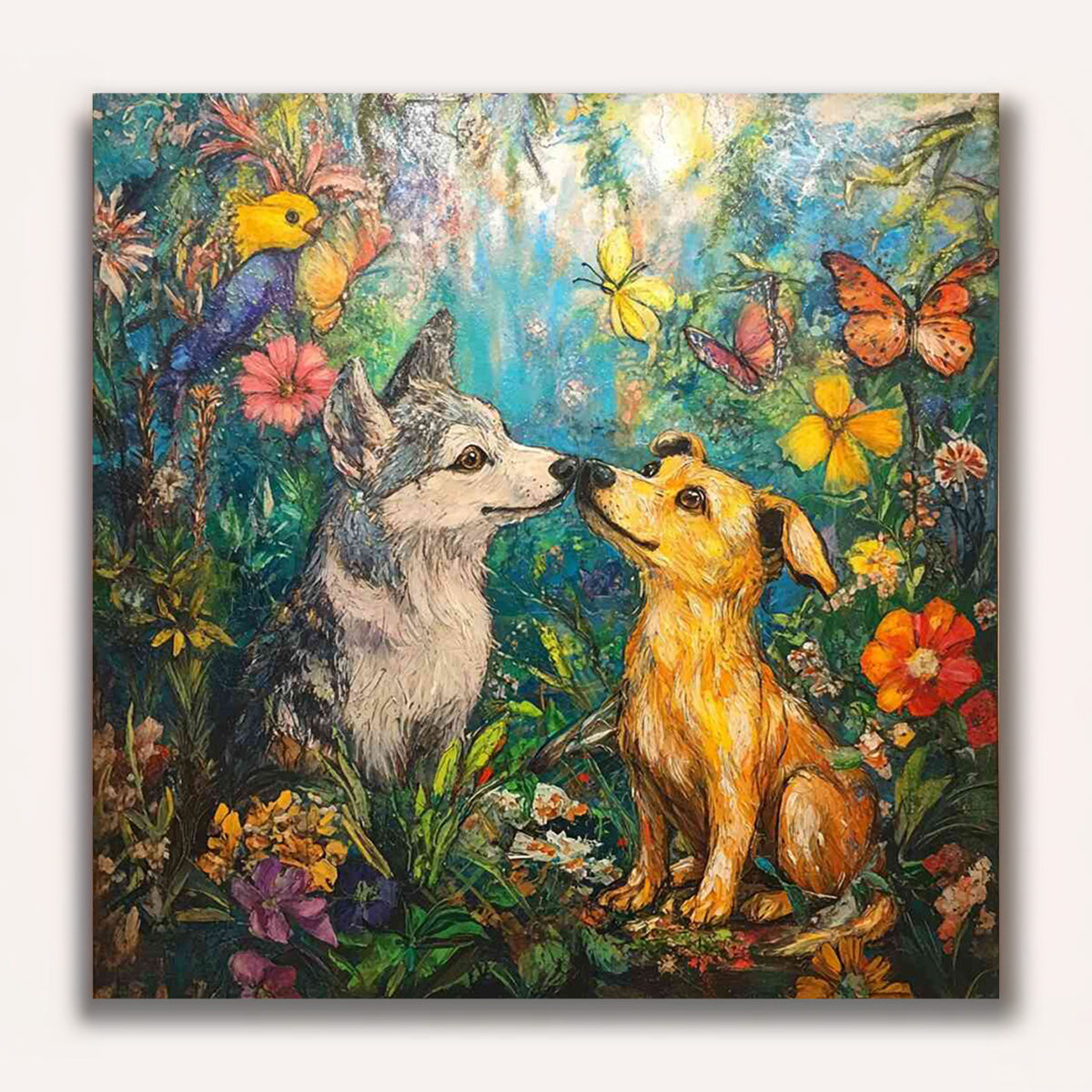 Paint by Numbers - Magical moment in the flower garden – DIY Paint by ...