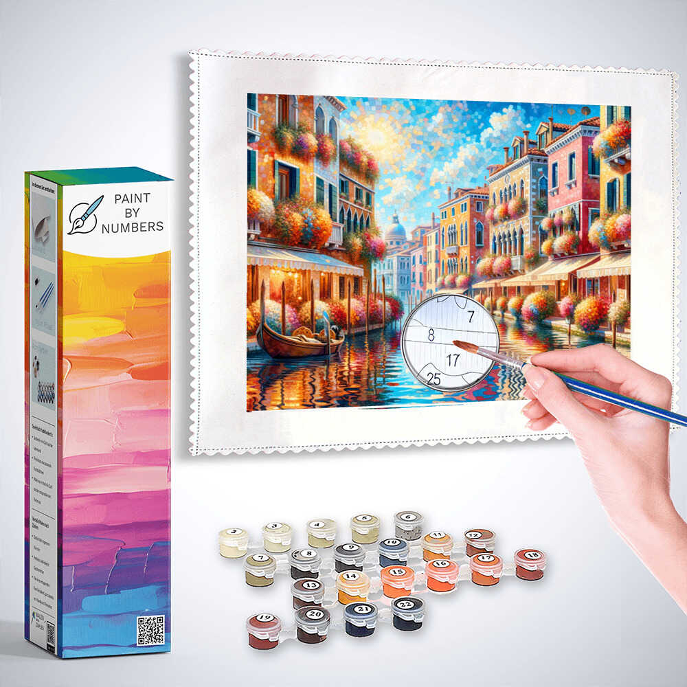 Paint by Numbers Venice in Summer DIY Paint by Numbers