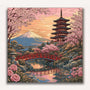 Paint by Numbers - Kirschblütenzauber am Fuji