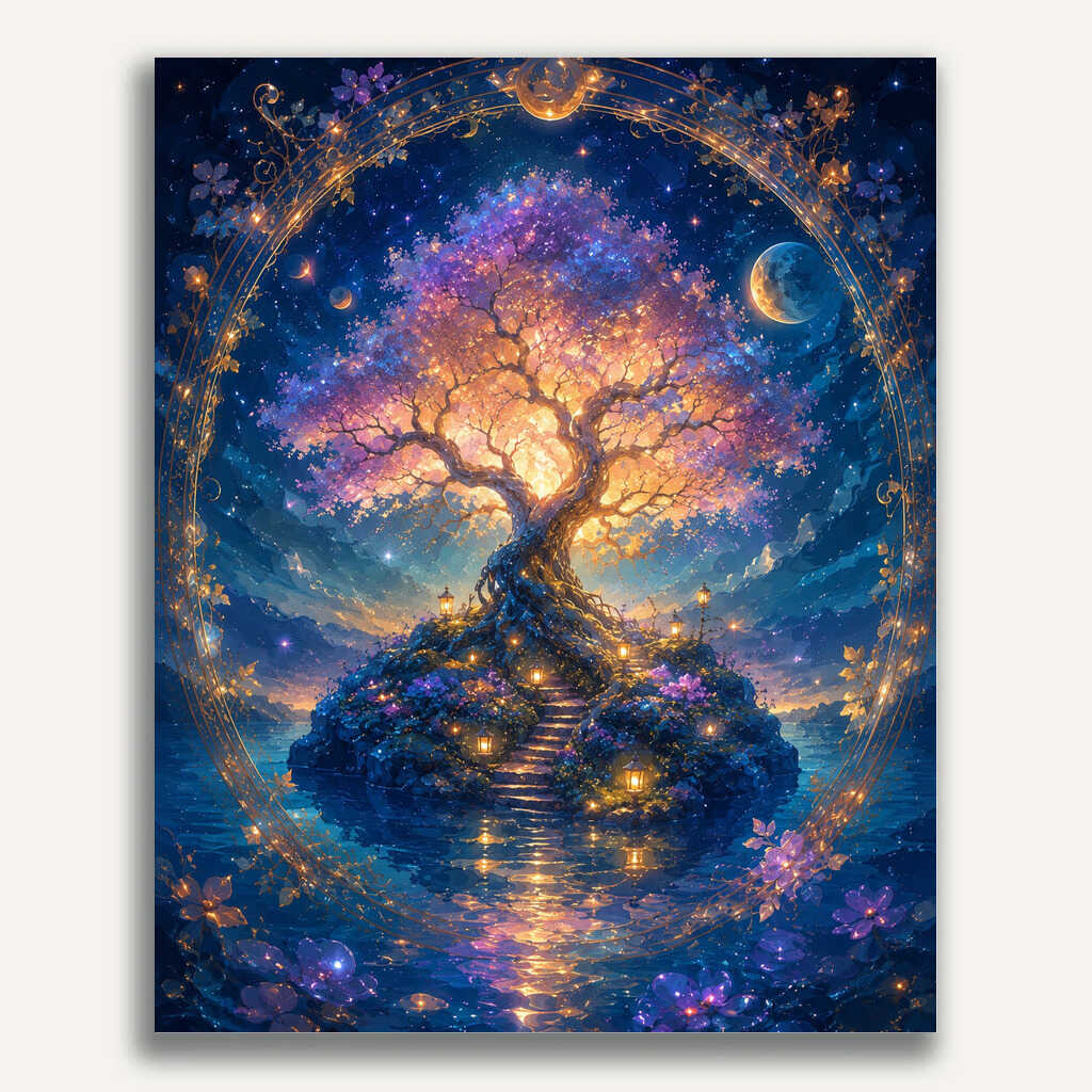 Paint by Numbers - The luminous dream tree