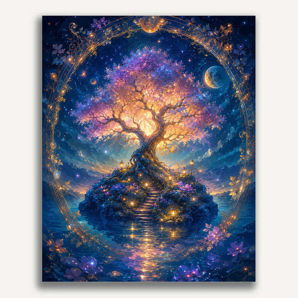 Paint by Numbers - The luminous dream tree