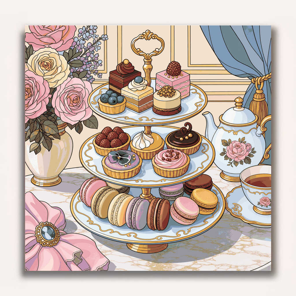 Paint by Numbers - Sweet Symphony of Elegance