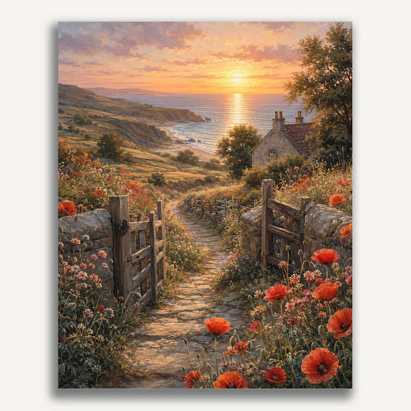 Paint by Numbers - Path to the golden horizon