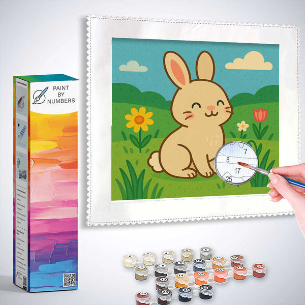 Paint by Numbers - Spring joy in Rabbitland