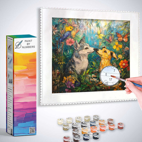Paint by Numbers - Magical moment in the flower garden