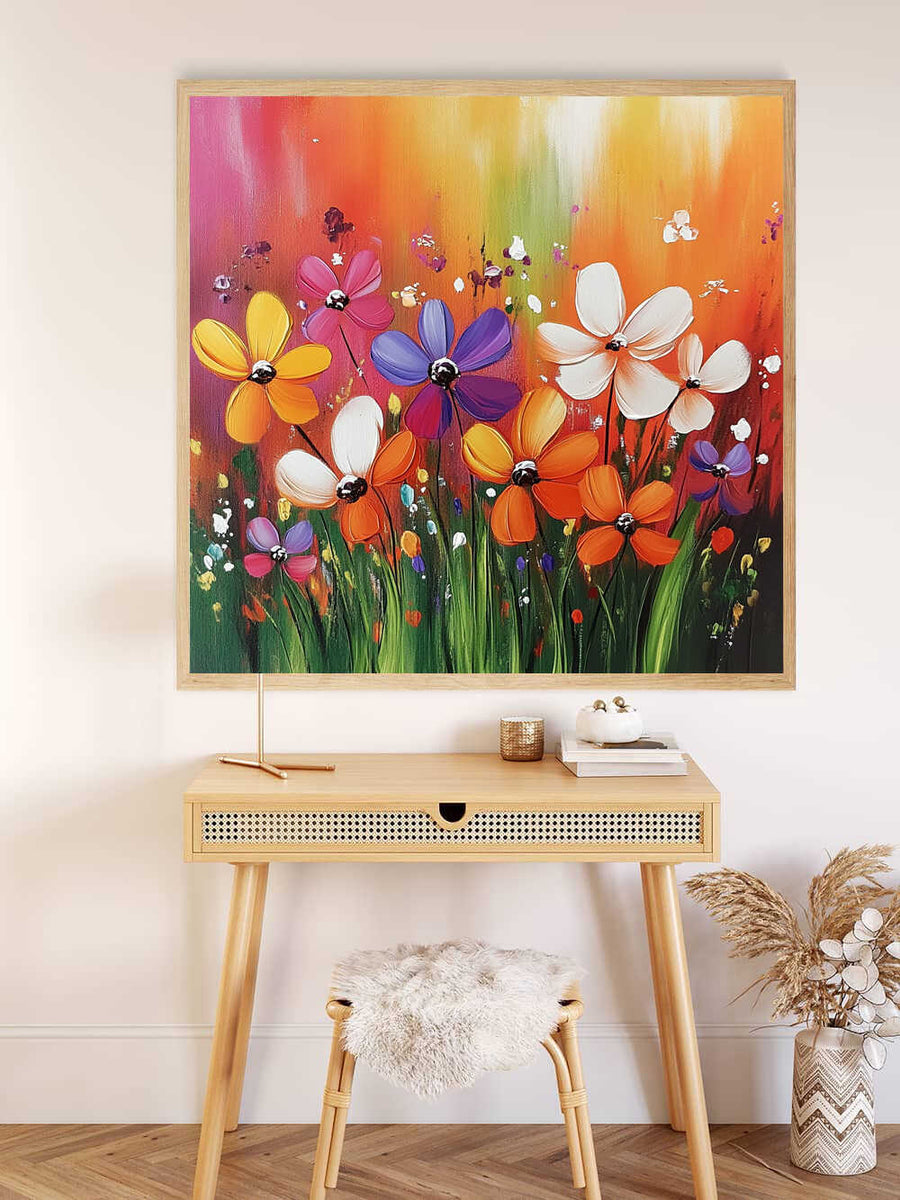 Paint by Numbers - Blooming whisper of color, abstract
