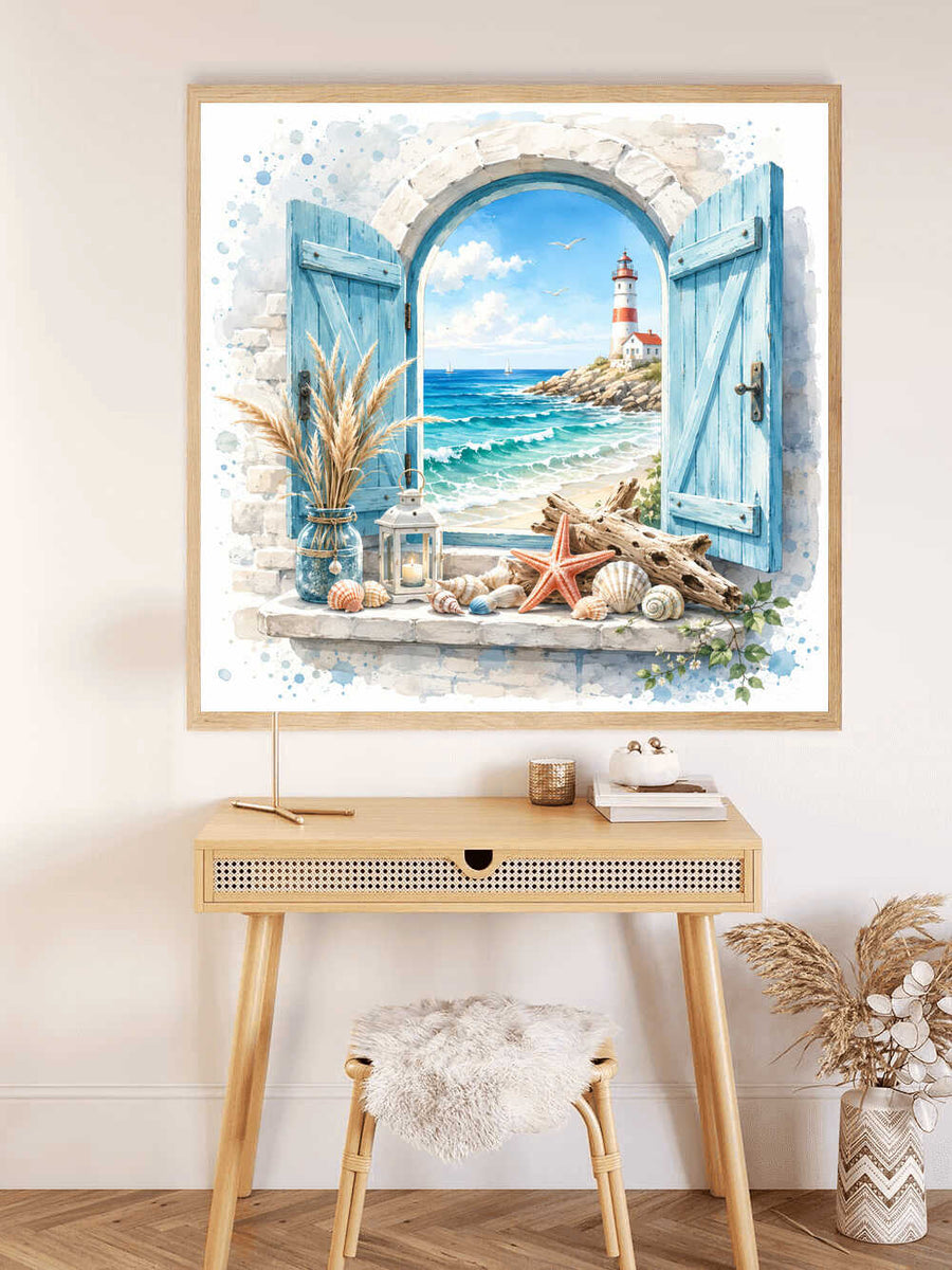 Paint by Numbers - Window to the Mediterranean dream