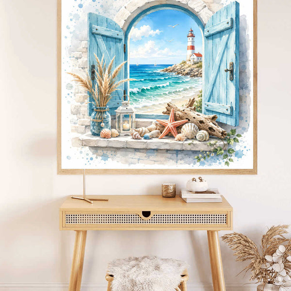 Paint by Numbers - Window to the Mediterranean dream