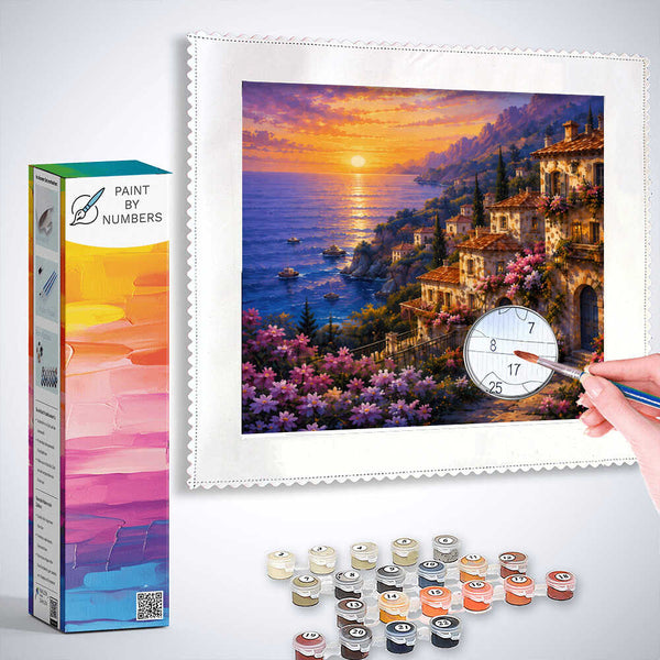 Paint by Numbers - Sunshine magic on the Mediterranean coast