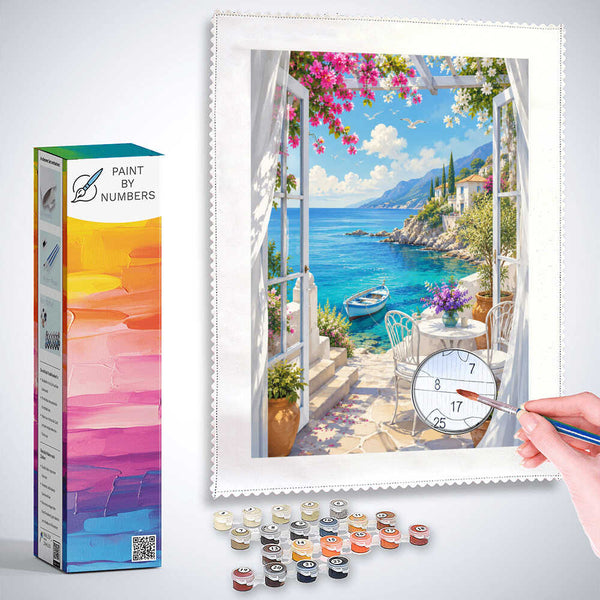 Paint by Numbers - Mediterranean Morning Magic