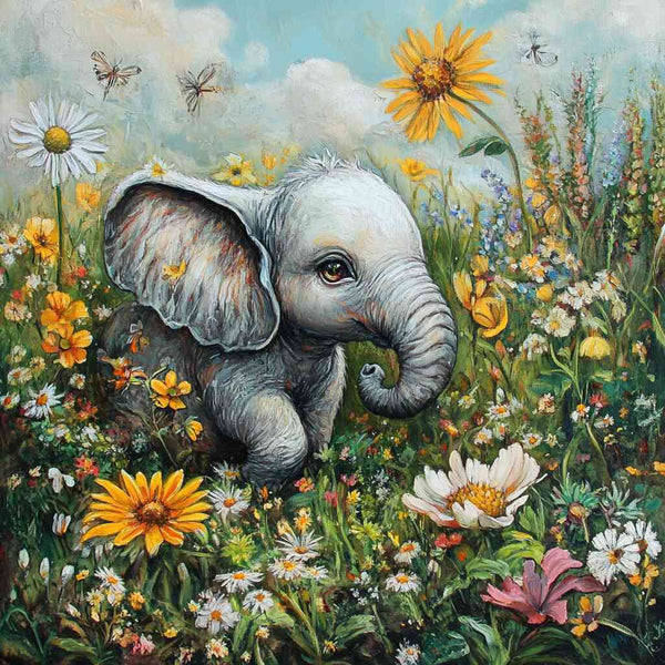 Paint by Numbers - Spring magic in the elephant heart