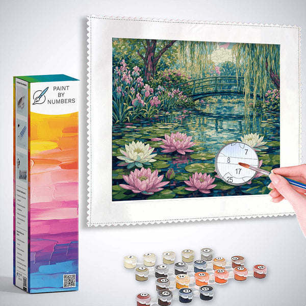 Paint by Numbers - The Magic of Water Lilies: An Impressionist Paradise