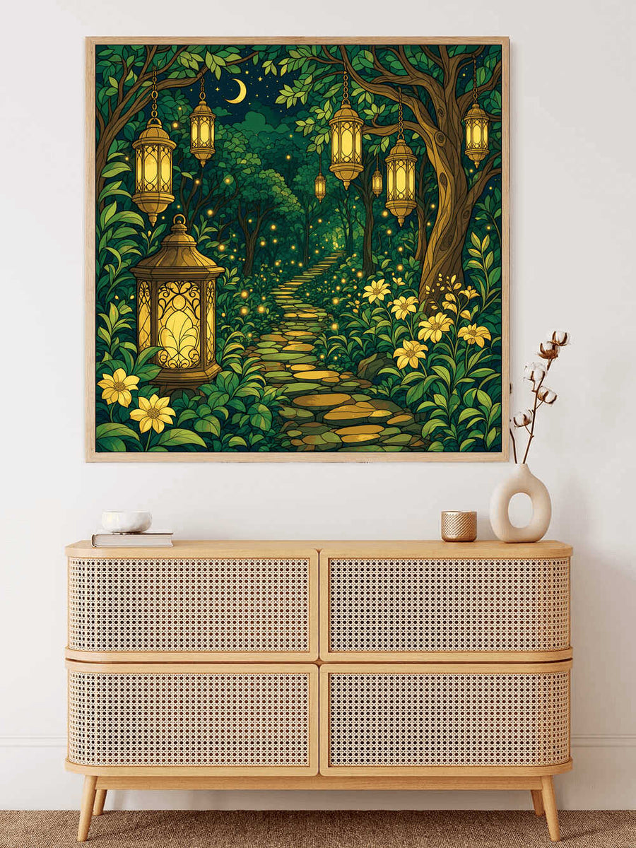 Paint by Numbers - Magical Path in the Lantern Forest