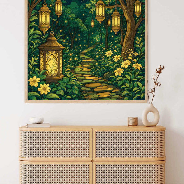 Paint by Numbers - Magical Path in the Lantern Forest