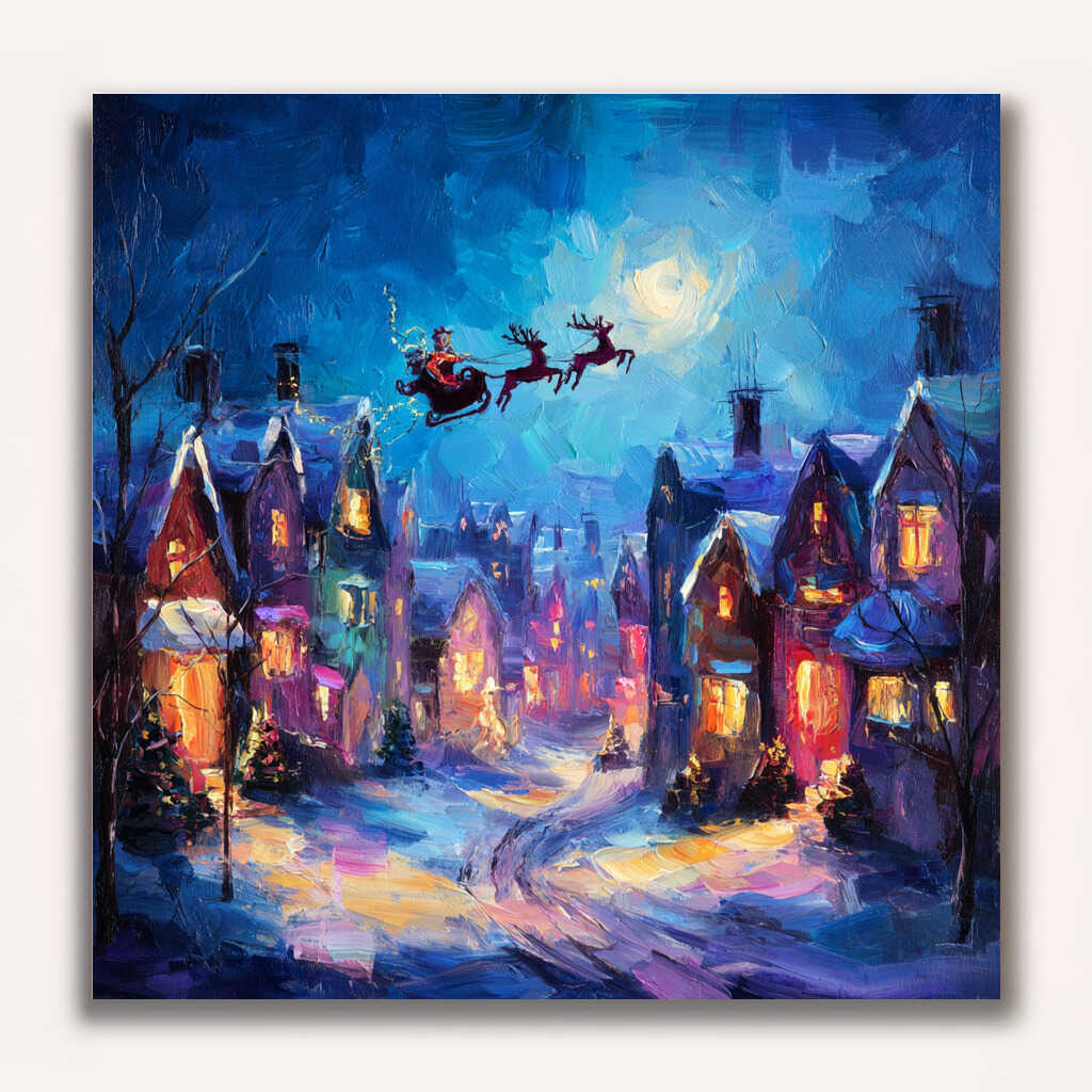 Paint by Numbers - Magical winter night