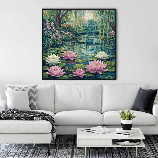 Paint by Numbers - The Magic of Water Lilies: An Impressionist Paradise