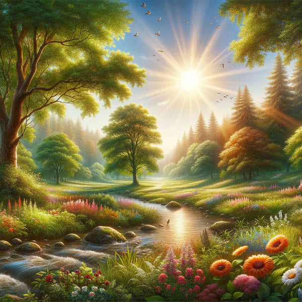 Paint by Numbers - Clearing of enlightenment, sunshine