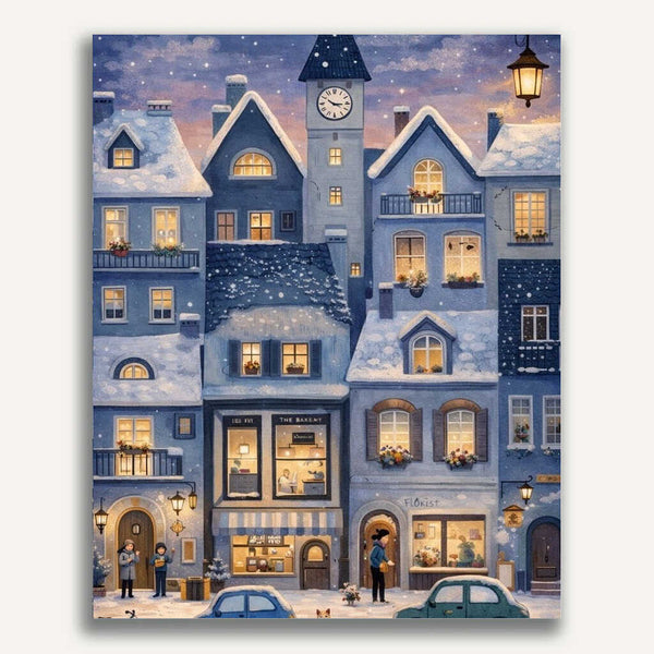 Paint by Numbers - Winter magic in the old town