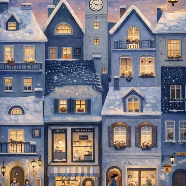 Paint by Numbers - Winter magic in the old town