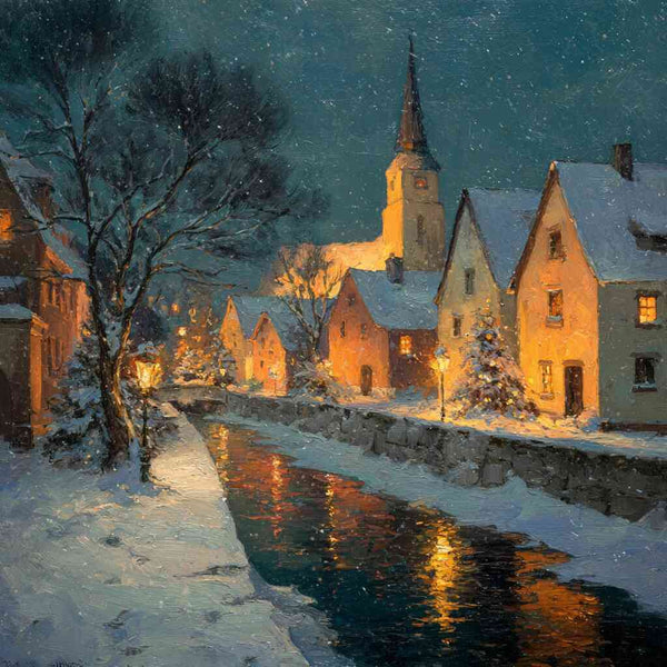 Paint by Numbers - Winter magic on the river