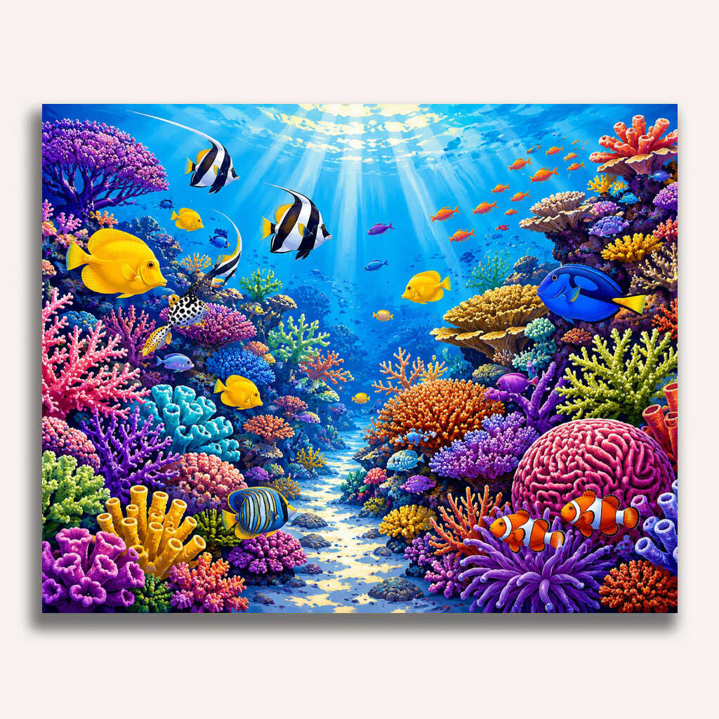 Paint by Numbers - Magical world beneath the waves