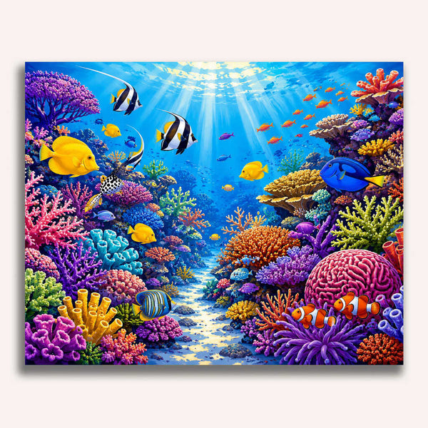 Paint by Numbers - Magical world beneath the waves