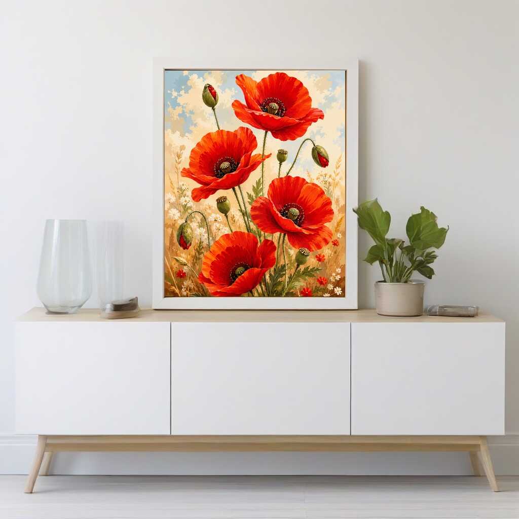 Paint by Numbers - Summer dream in the poppy field
