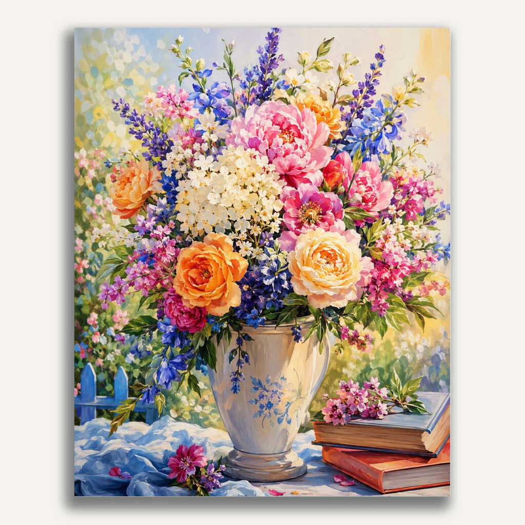 Paint by Numbers - Floral splendor of memory