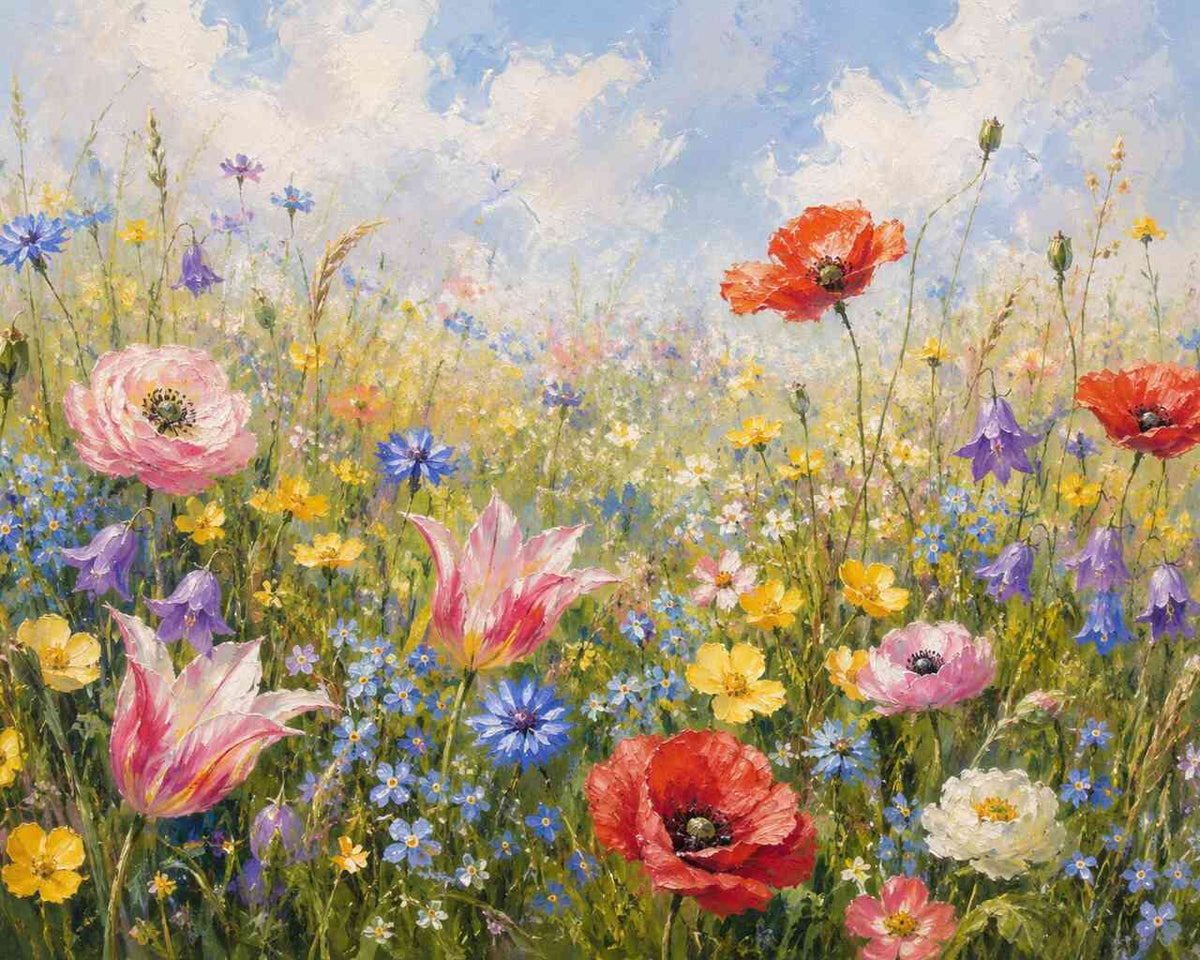 Paint by Numbers - Spring awakening, blossoming harmony