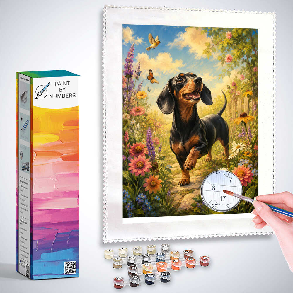Paint by Numbers - A pleasant stroll in the flower garden