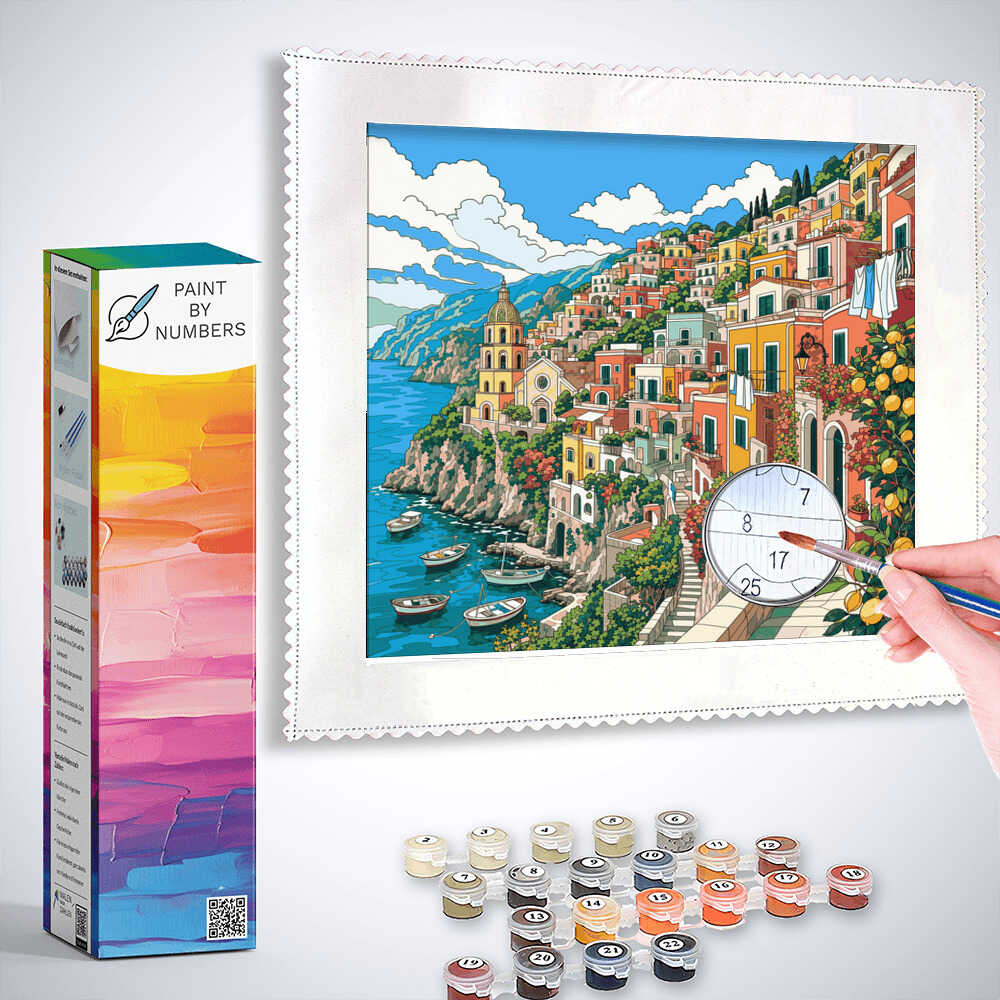 Paint by Numbers - Mediterranean Paradise: Colors of Longing