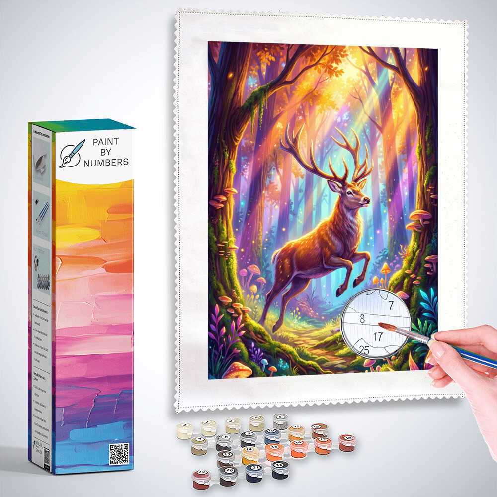 Paint by Numbers - The magical light of the forest