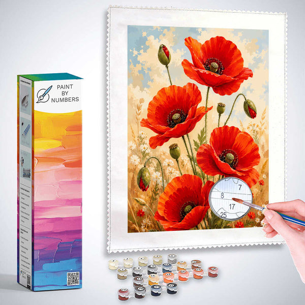 Paint by Numbers - Summer dream in the poppy field