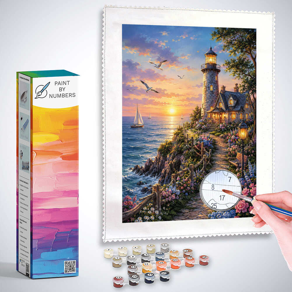 Paint by Numbers - Lighthouse of Evening Dreams