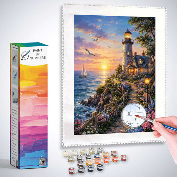 Paint by Numbers - Lighthouse of Evening Dreams