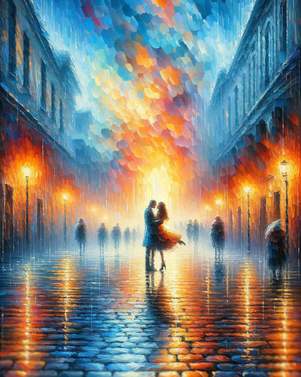 Romantic, man with woman - Paint by Numbers