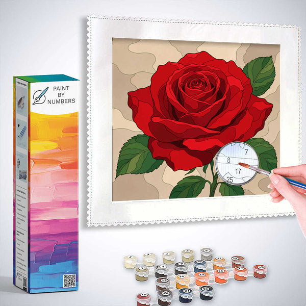 Paint by Numbers - Eternal bloom – The red rose