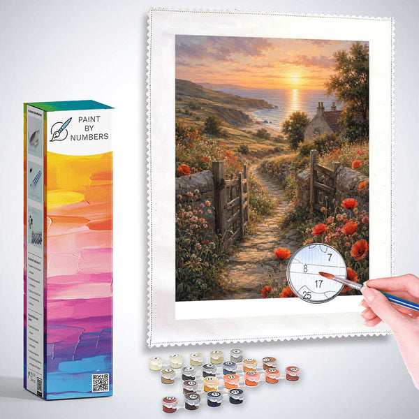 Paint by Numbers - Path to the golden horizon