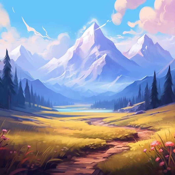Paint by Numbers - Whispering peaks: A dream of freedom