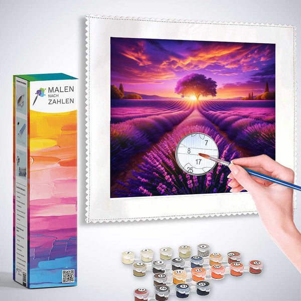 Paint by Numbers - Lavender Field Book
