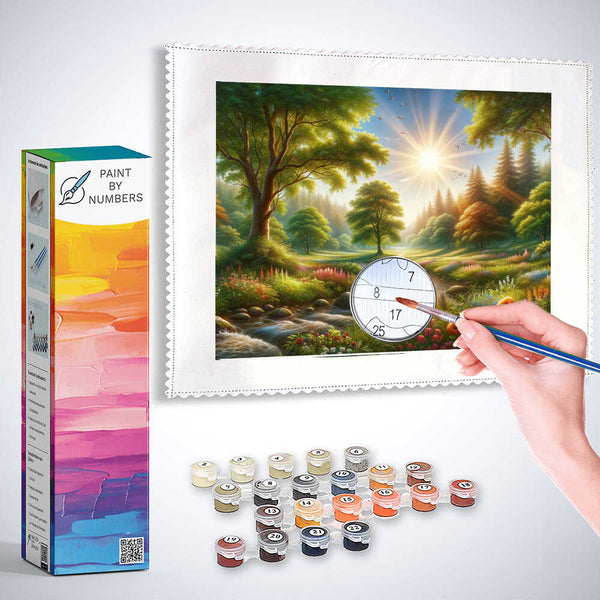 Paint by Numbers - Clearing of enlightenment, sunshine
