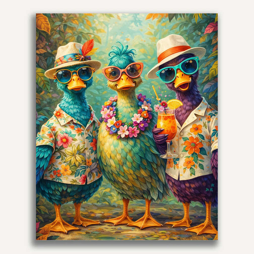 Paint by Numbers - Tropical Friendship – A Summer Full of Joy