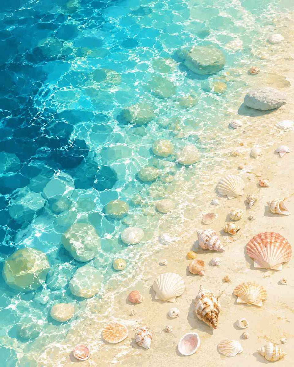 Paint by Numbers - Shells in the sunlight