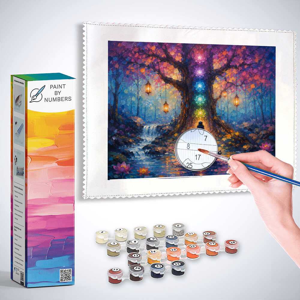 Paint by Numbers - Chakras of Light, Magic of Calm