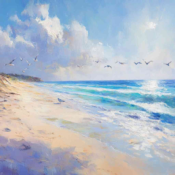 Paint by Numbers - Coastal whispers, seagull flight