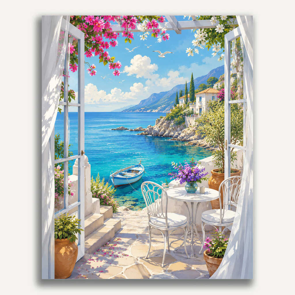 Paint by Numbers - Mediterranean Morning Magic
