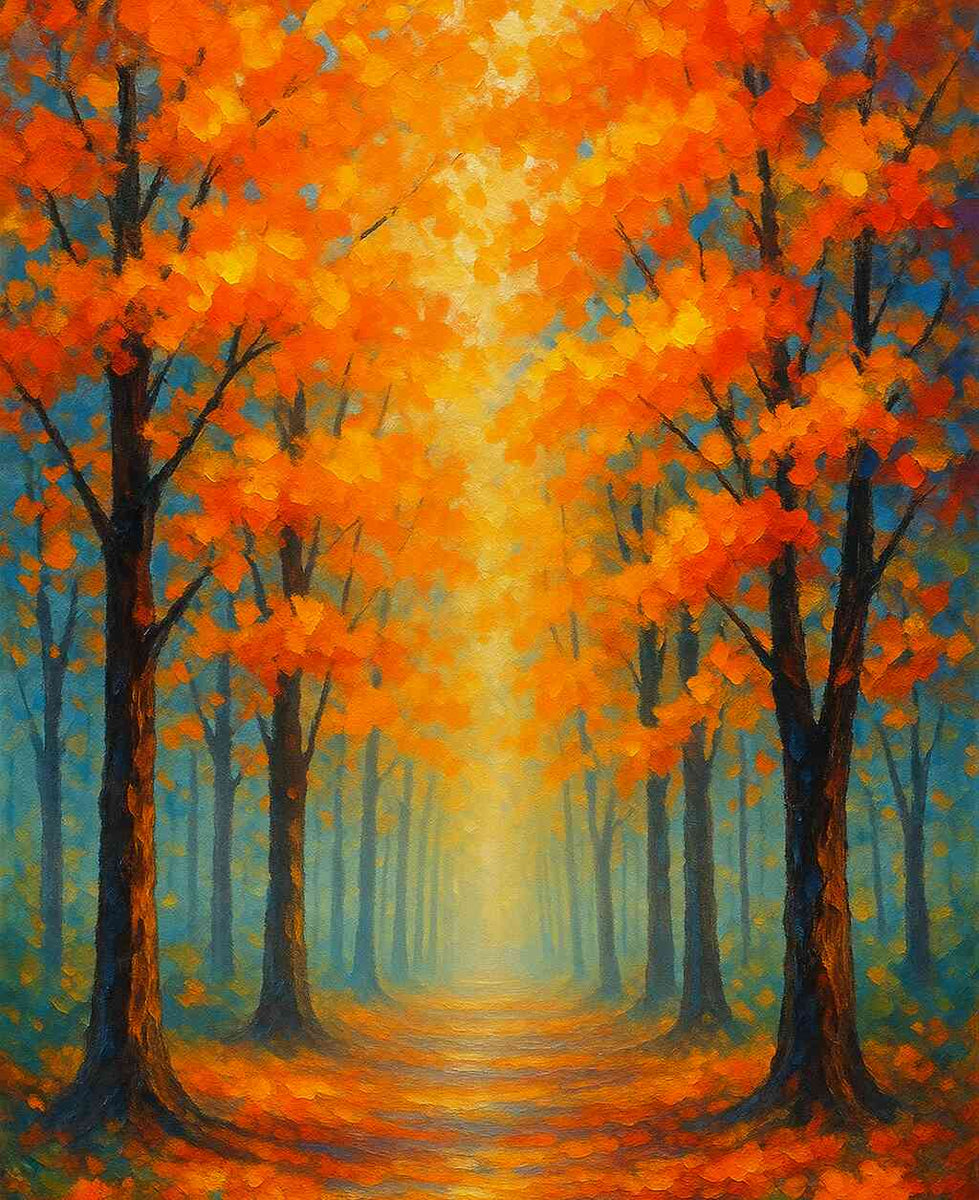 Paint by Numbers - Autumn dreams in the light