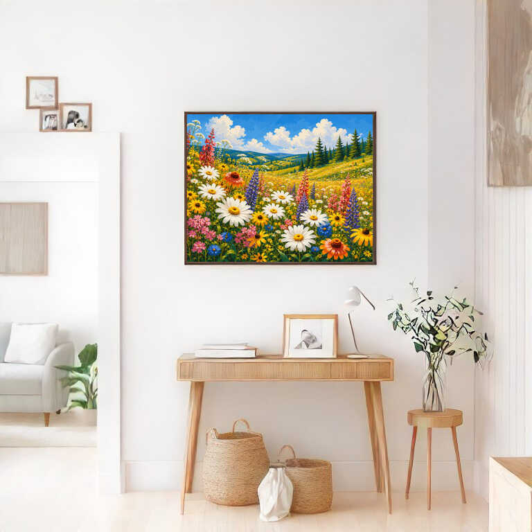 Paint by Numbers - Floral magic: A summer meadow in full splendor