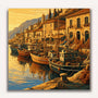 Paint by Numbers - Sunset at the Mediterranean port